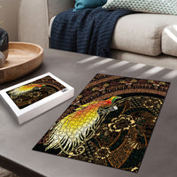 Papua New Guinea and Indonesia Batik Puzzle Bird of Paradise with Tribal Batik Patterns LT03 - Polynesian Pride