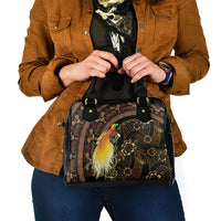 Papua New Guinea and Indonesia Batik Shoulder Handbag Bird of Paradise with Tribal Batik Patterns LT03 - Polynesian Pride
