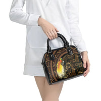 Papua New Guinea and Indonesia Batik Shoulder Handbag Bird of Paradise with Tribal Batik Patterns LT03 - Polynesian Pride