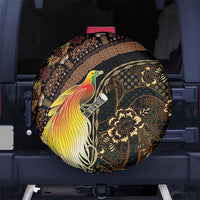 Papua New Guinea and Indonesia Batik Spare Tire Cover Bird of Paradise with Tribal Batik Patterns LT03 No hole Multicolor - Polynesian Pride