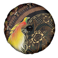Papua New Guinea and Indonesia Batik Spare Tire Cover Bird of Paradise with Tribal Batik Patterns LT03 - Polynesian Pride