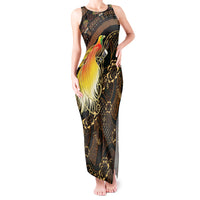 Papua New Guinea and Indonesia Batik Tank Maxi Dress Bird of Paradise with Tribal Batik Patterns LT03 Women Multicolor - Polynesian Pride