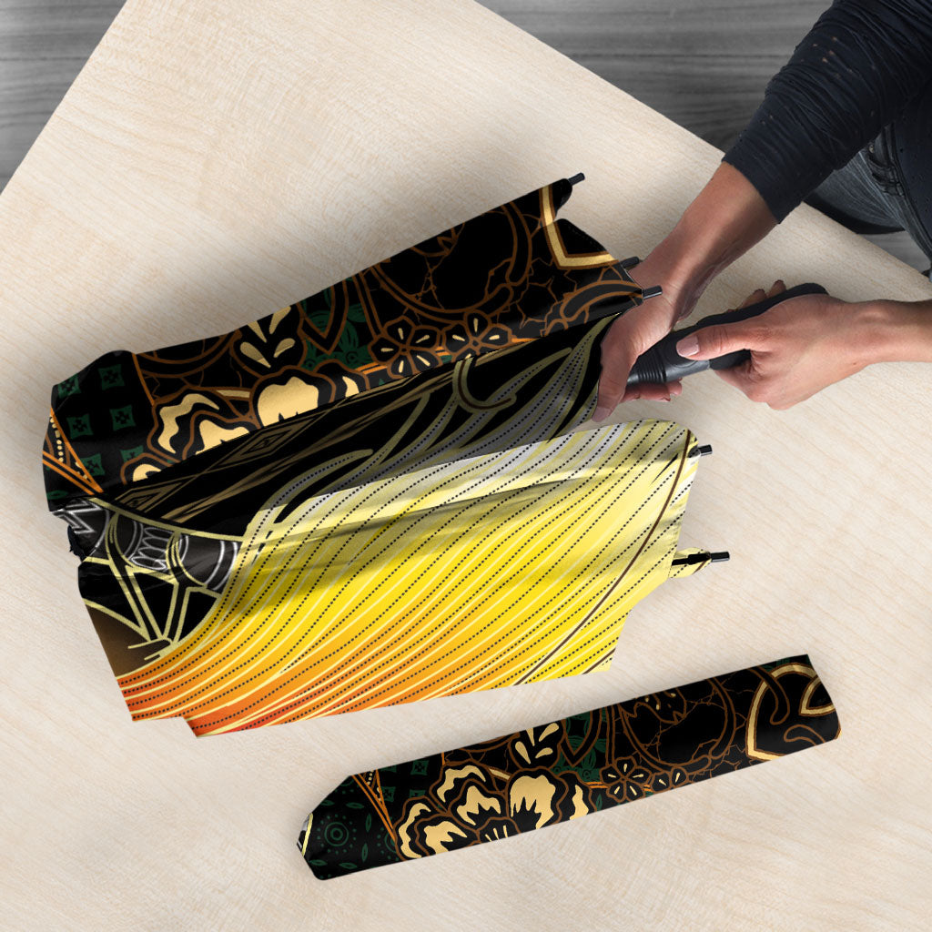 Papua New Guinea and Indonesia Batik Umbrella Bird of Paradise with Tribal Batik Patterns LT03 - Polynesian Pride