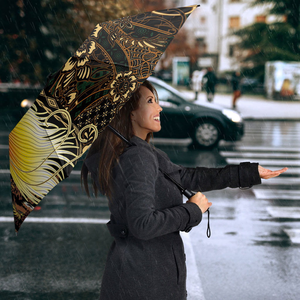 Papua New Guinea and Indonesia Batik Umbrella Bird of Paradise with Tribal Batik Patterns LT03 - Polynesian Pride