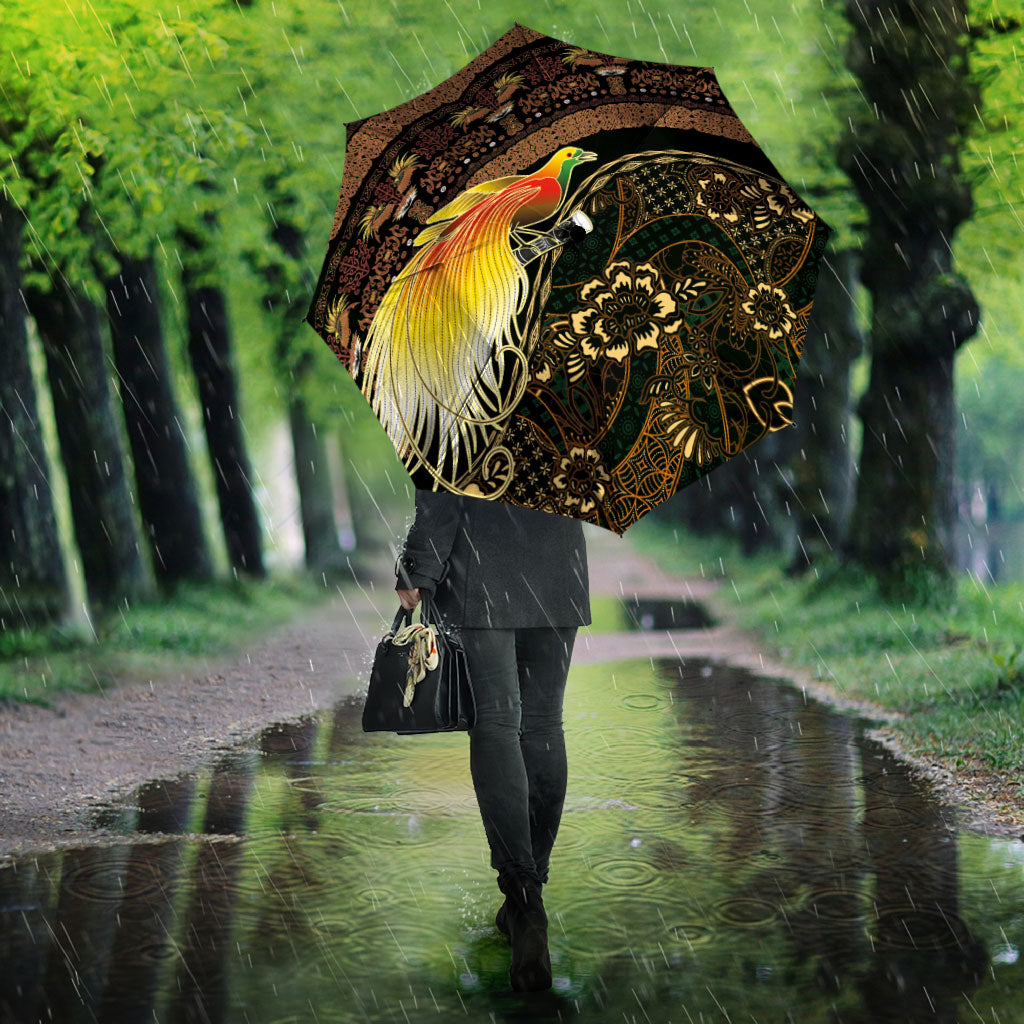 Papua New Guinea and Indonesia Batik Umbrella Bird of Paradise with Tribal Batik Patterns LT03 - Polynesian Pride