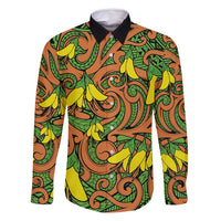 New Zealand Kowhai Flowers Family Matching Tank Maxi Dress and Hawaiian Shirt Maori Koru Pattern
