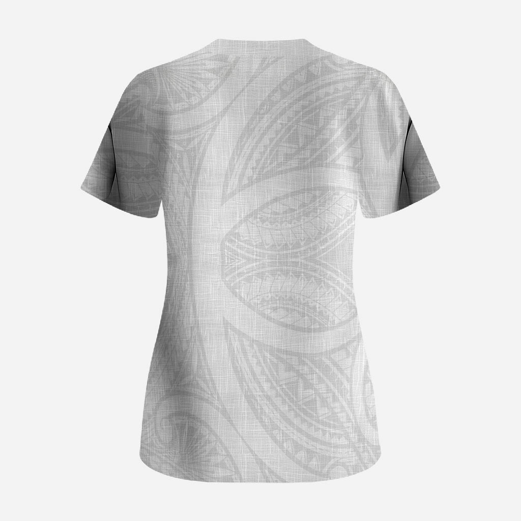 Samoan Tatau Scrub Top Tattoo Reveal Effect