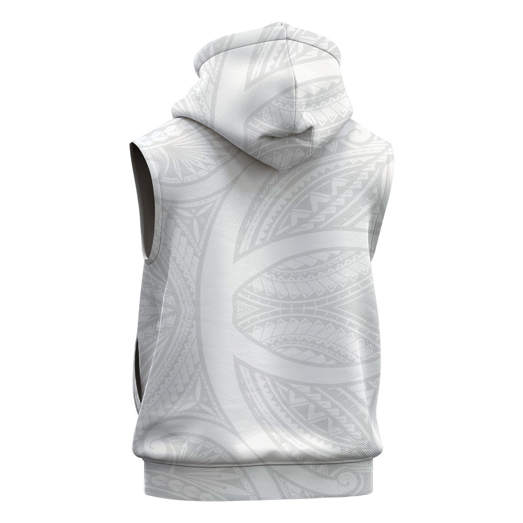 Hawaiian Kakau Sleeveless Hoodie Aquaman Tattoo Reveal Effect