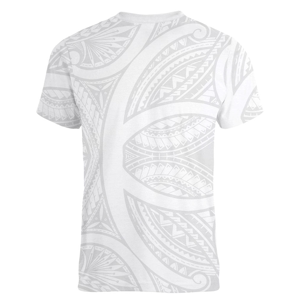 Hawaiian Kakau Women V-Neck T-Shirt Aquaman Tattoo Reveal Effect