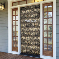 Pearl Harbor Remembrance Day Personalized Door Cover Memories of December 7 with Red Poppy Lei - Polynesian Pride