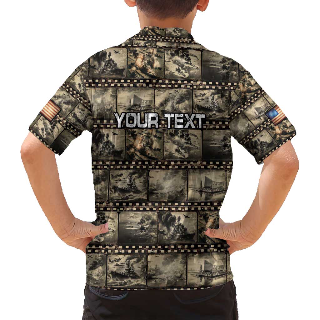 Pearl Harbor Remembrance Day Personalized Family Matching Off Shoulder Maxi Dress and Hawaiian Shirt Memories of December 7 with Red Poppy Lei - Polynesian Pride