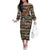Pearl Harbor Remembrance Day Personalized Off The Shoulder Long Sleeve Dress Memories of December 7 with Red Poppy Lei - Polynesian Pride