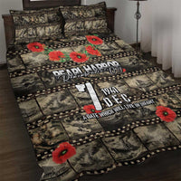 Pearl Harbor Remembrance Day Quilt Bed Set Memories of December 7 with Red Poppy Lei - Polynesian Pride