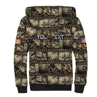 Pearl Harbor Remembrance Day Personalized Sherpa Hoodie Memories of December 7 with Red Poppy Lei - Polynesian Pride