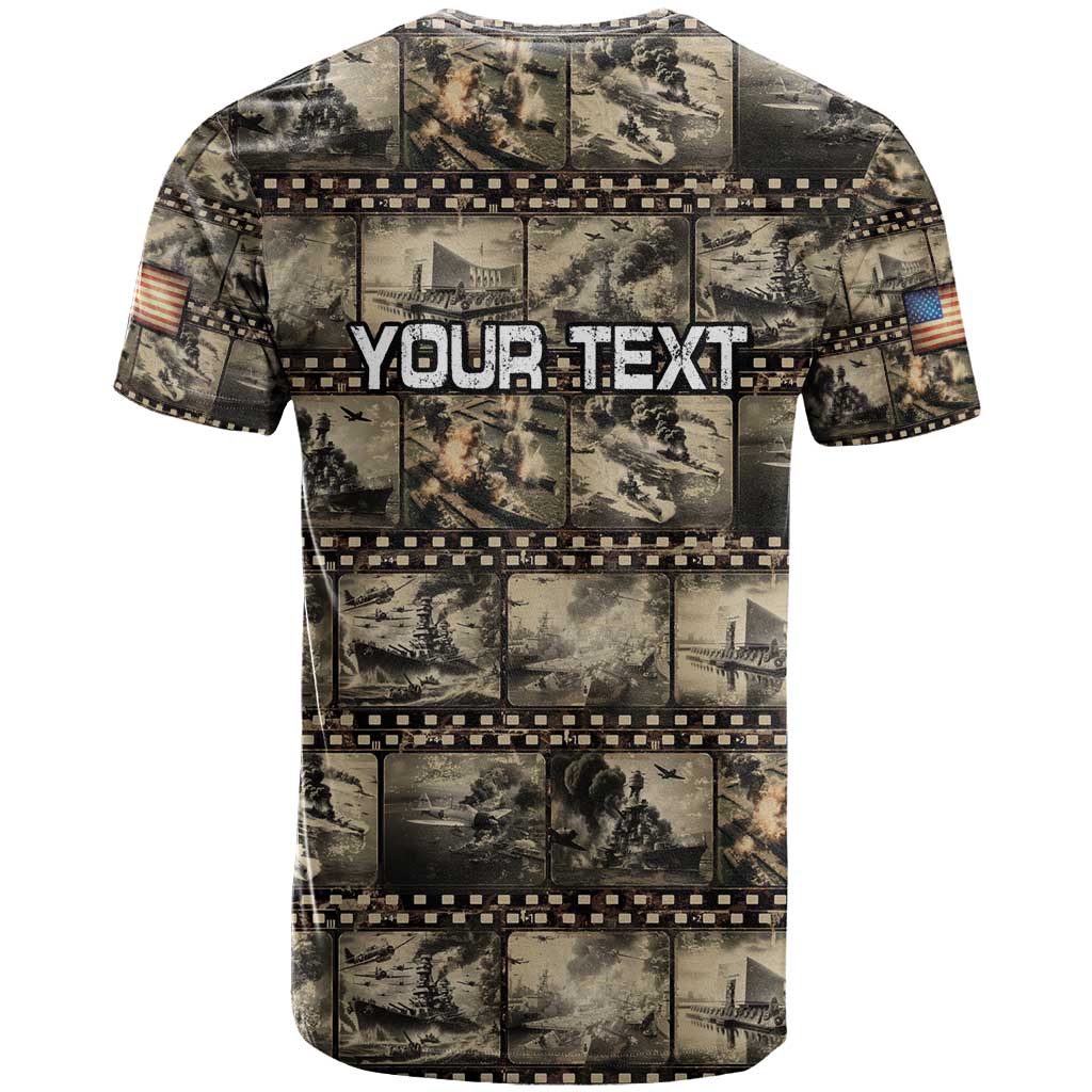 Pearl Harbor Remembrance Day Personalized T Shirt Memories of December 7 with Red Poppy Lei - Polynesian Pride