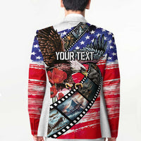 Pearl Harbor Remembrance Day Personalized Blazer Lest We Forget - The Bald Eagle Remembers - Polynesian Pride