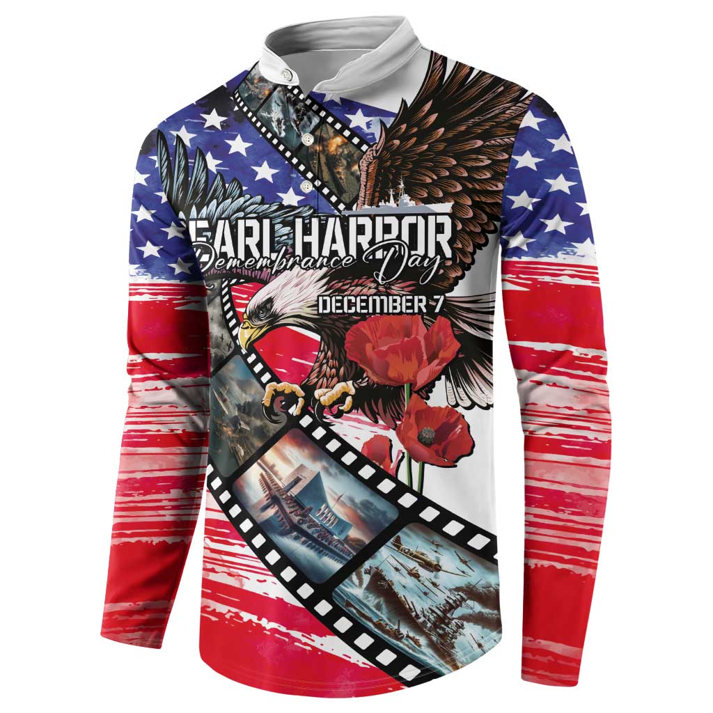 Pearl Harbor Remembrance Day Personalized Button Sweatshirt Lest We Forget - The Bald Eagle Remembers - Polynesian Pride