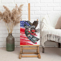 Pearl Harbor Remembrance Day Canvas Wall Art Lest We Forget - The Bald Eagle Remembers - Polynesian Pride