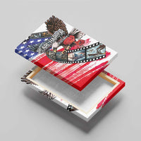 Pearl Harbor Remembrance Day Canvas Wall Art Lest We Forget - The Bald Eagle Remembers - Polynesian Pride