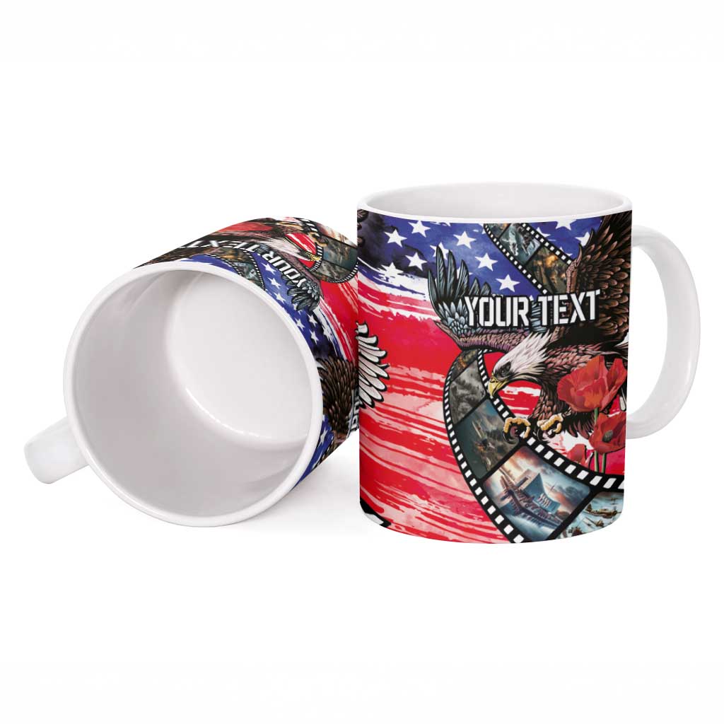 Pearl Harbor Remembrance Day Personalized Ceramic Mug Lest We Forget - The Bald Eagle Remembers - Polynesian Pride