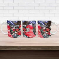 Pearl Harbor Remembrance Day Personalized Ceramic Mug Lest We Forget - The Bald Eagle Remembers - Polynesian Pride