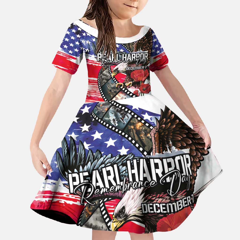 Pearl Harbor Remembrance Day Personalized Family Matching Summer Maxi Dress and Hawaiian Shirt Lest We Forget - The Bald Eagle Remembers - Polynesian Pride