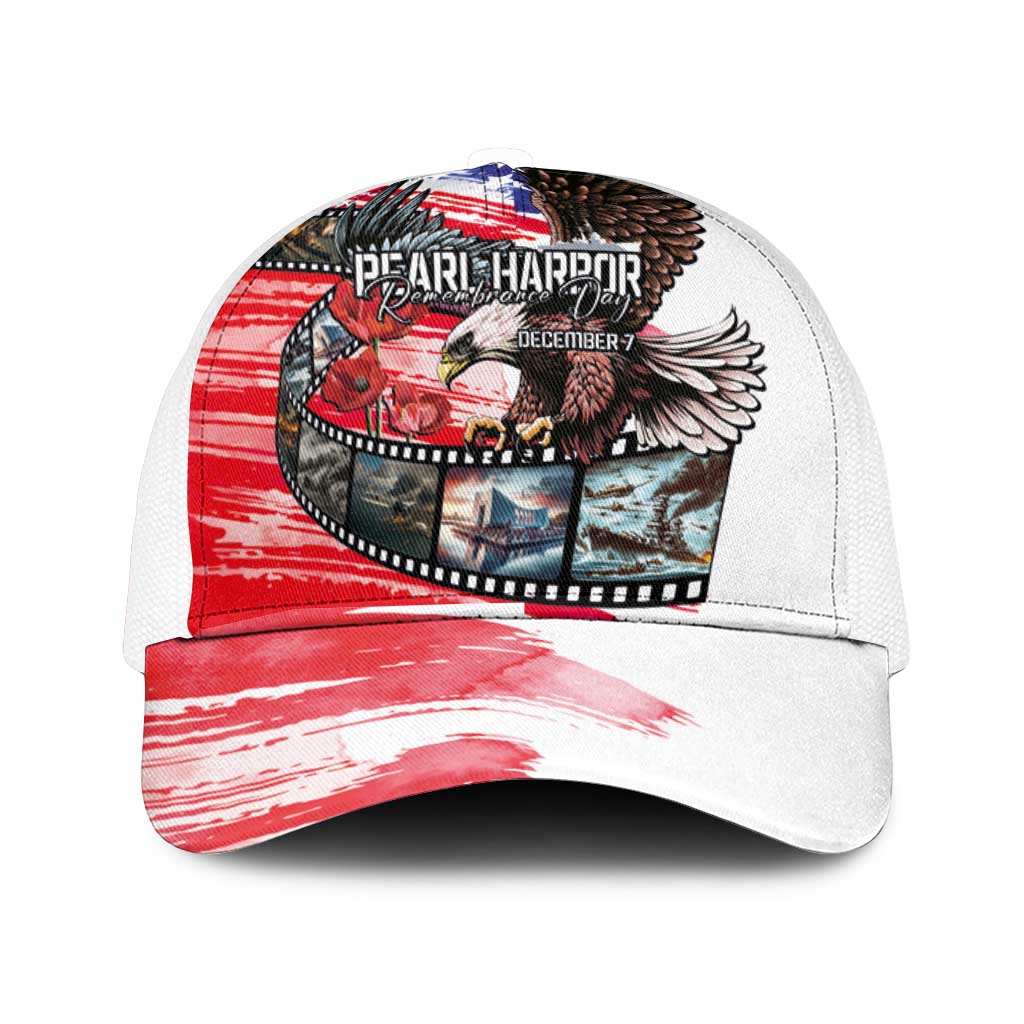 Pearl Harbor Remembrance Day Personalized Mesh Trucker Cap Lest We Forget-The Bald Eagle Remembers - Polynesian Pride