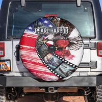 Pearl Harbor Remembrance Day Spare Tire Cover Lest We Forget - The Bald Eagle Remembers - Polynesian Pride
