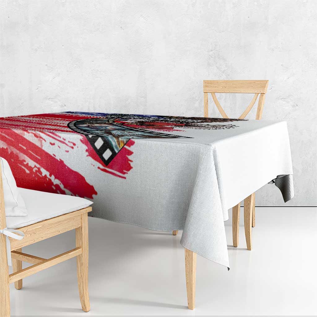 Pearl Harbor Remembrance Day Tablecloth Lest We Forget - The Bald Eagle Remembers - Polynesian Pride