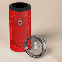 Custom Mate Ma'a Tonga Rugby 4 in 1 Can Cooler Tumbler Ngatu Tribal Motifs Sporty Style - Polynesian Pride