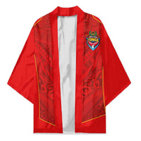 Custom Mate Ma'a Tonga Rugby Kimono Ngatu Tribal Motifs Sporty Style - Polynesian Pride