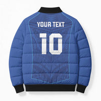 Custom Samoa Rugby Bomber Puffer Jacket Tatau Tribal Motifs Sporty Style - Polynesian Pride