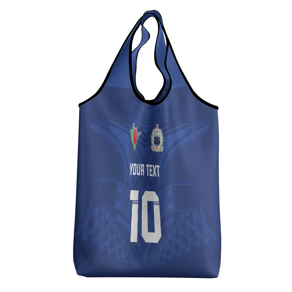 Custom Samoa Rugby Grocery Bag Tatau Tribal Motifs Sporty Style - Polynesian Pride