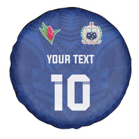Custom Samoa Rugby Spare Tire Cover Tatau Tribal Motifs Sporty Style - Polynesian Pride