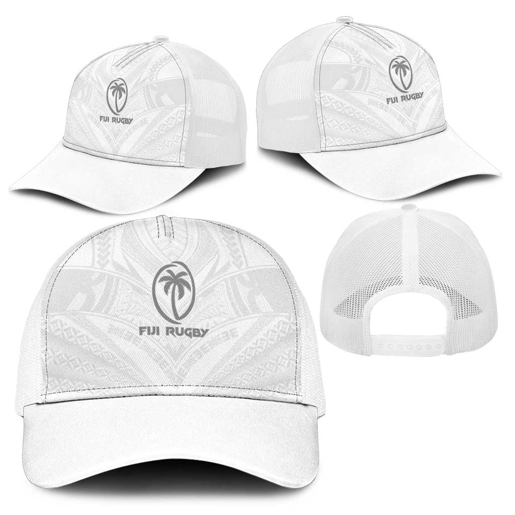 Fiji Rugby Baseball Net Cap Tapa Tribal Motifs Sporty Style - Polynesian Pride