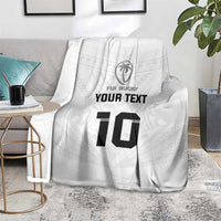 Custom Fiji Rugby Blanket Tapa Tribal Motifs Sporty Style - Polynesian Pride