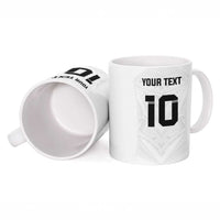 Custom Fiji Rugby Ceramic Mug Tapa Tribal Motifs Sporty Style - Polynesian Pride