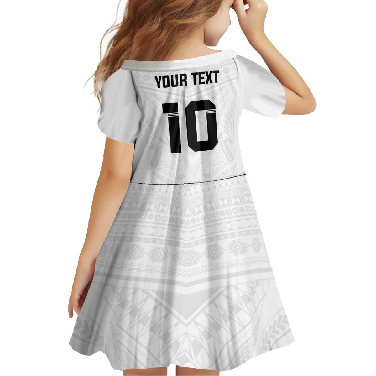 Custom Fiji Rugby Family Matching Off The Shoulder Long Sleeve Dress and Hawaiian Shirt Tapa Tribal Motifs Sporty Style - Polynesian Pride