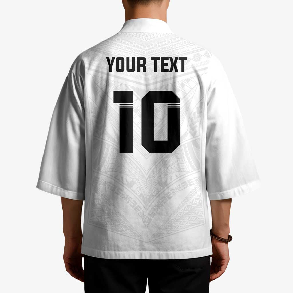 Custom Fiji Rugby Kimono Tapa Tribal Motifs Sporty Style - Polynesian Pride