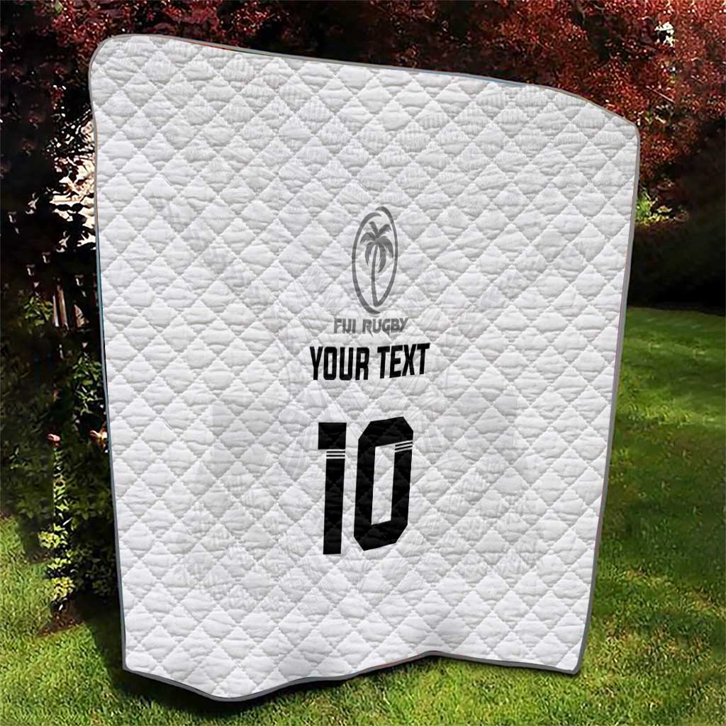 Custom Fiji Rugby Quilt Tapa Tribal Motifs Sporty Style - Polynesian Pride