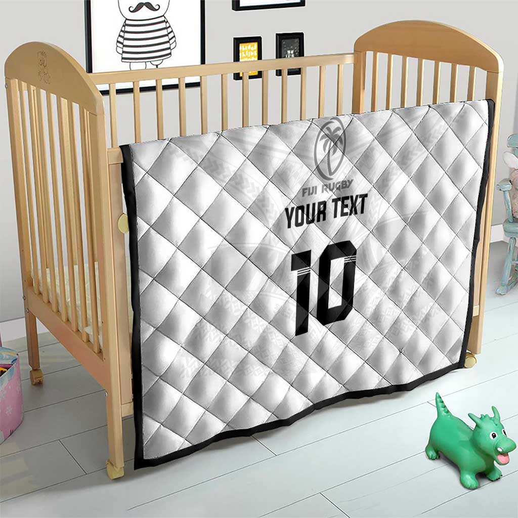 Custom Fiji Rugby Quilt Tapa Tribal Motifs Sporty Style - Polynesian Pride