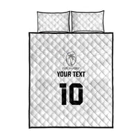 Custom Fiji Rugby Quilt Bed Set Tapa Tribal Motifs Sporty Style - Polynesian Pride