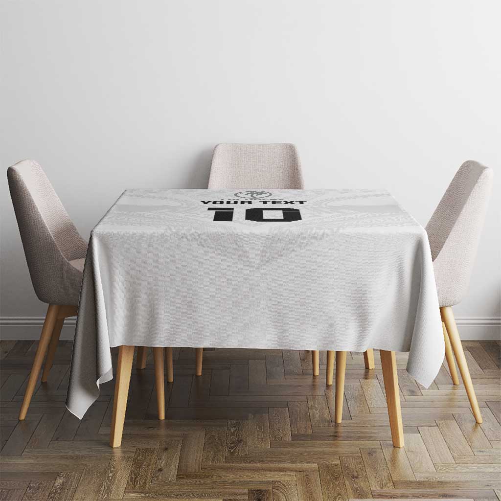 Custom Fiji Rugby Tablecloth Tapa Tribal Motifs Sporty Style - Polynesian Pride