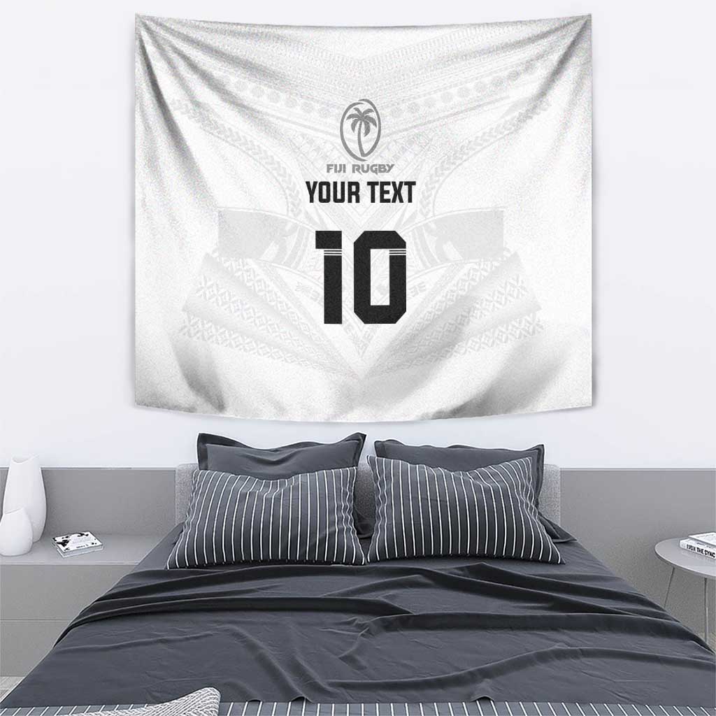 Custom Fiji Rugby Tapestry Tapa Tribal Motifs Sporty Style - Polynesian Pride