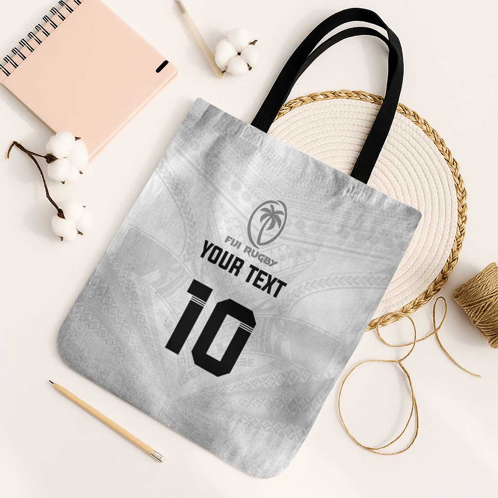 Custom Fiji Rugby Tote Bag Tapa Tribal Motifs Sporty Style - Polynesian Pride