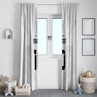 Custom Fiji Rugby Window Curtain Tapa Tribal Motifs Sporty Style - Polynesian Pride