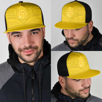 Niue Rugby Mesh Trucker Cap Hiapo Tribal Motifs Sporty Style - Polynesian Pride