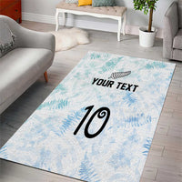 Custom New Zealand Football Area Rug The Whites-Aotearoa Inspired - Polynesian Pride
