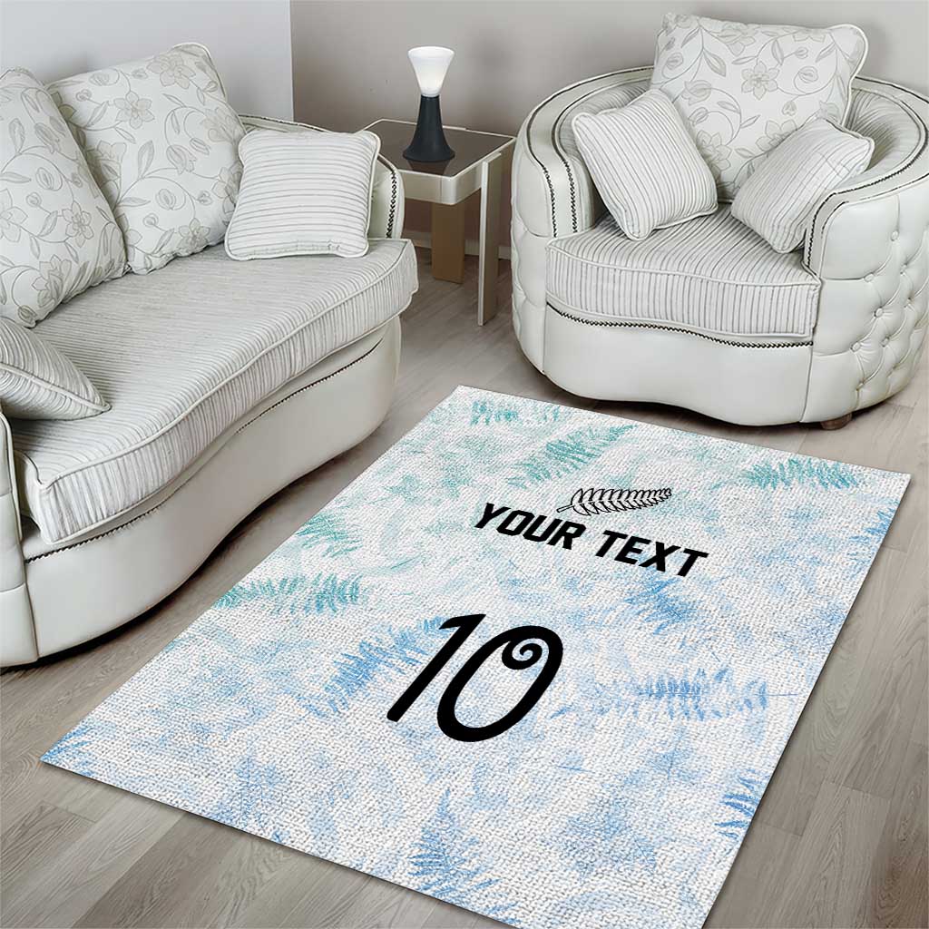 Custom New Zealand Football Area Rug The Whites-Aotearoa Inspired - Polynesian Pride