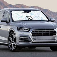 Custom New Zealand Football Auto Sun Shade The Whites-Aotearoa Inspired - Polynesian Pride